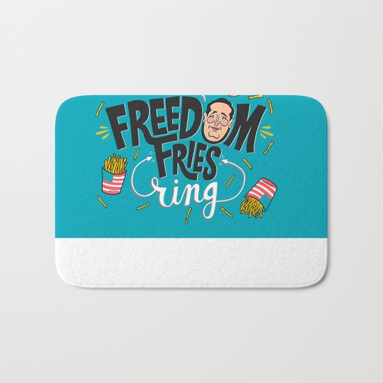 Let Freedom Fries Ring Bath Mat