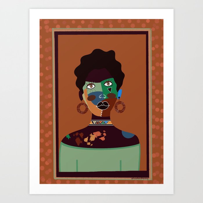 Nubian Queen Vibes  Art Print