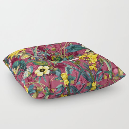 EXOTIC GARDEN VII Floor Pillow by Burcu Korkmazyurek Society6