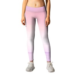 Calmness in pink and blue at ocean, horizon and smooth surface Leggings