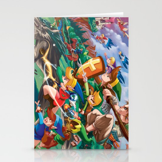 Zelda Mash Up Stationery Cards