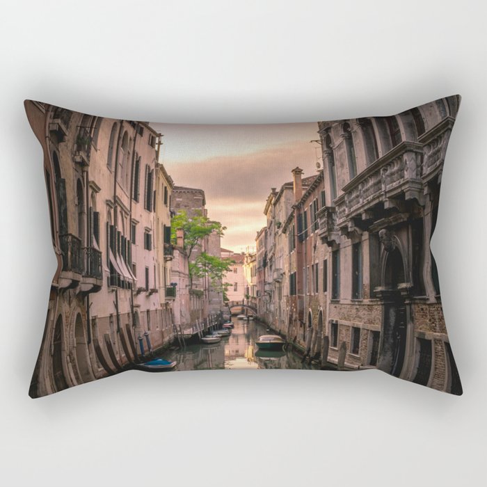 Canal of Venice Rectangular Pillow