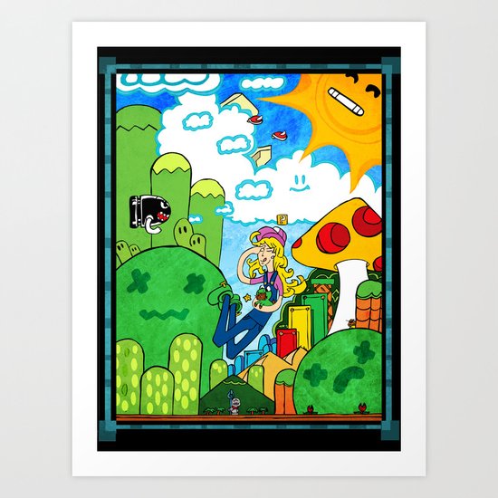 Shroom Kingdom Art Print