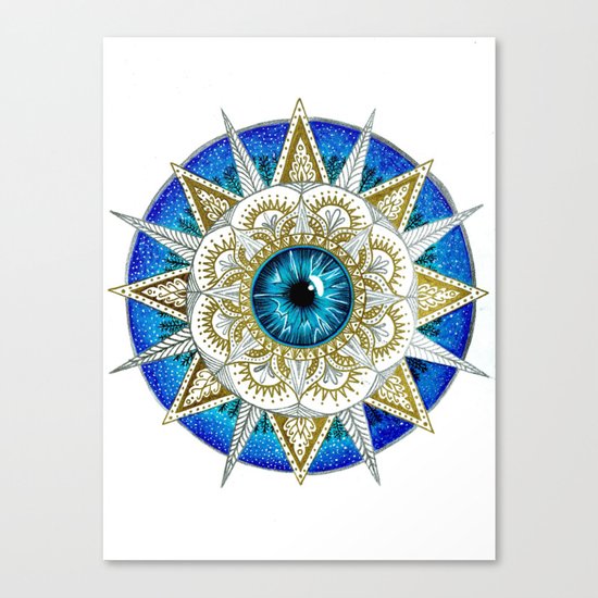 Eye Mandala Canvas Print