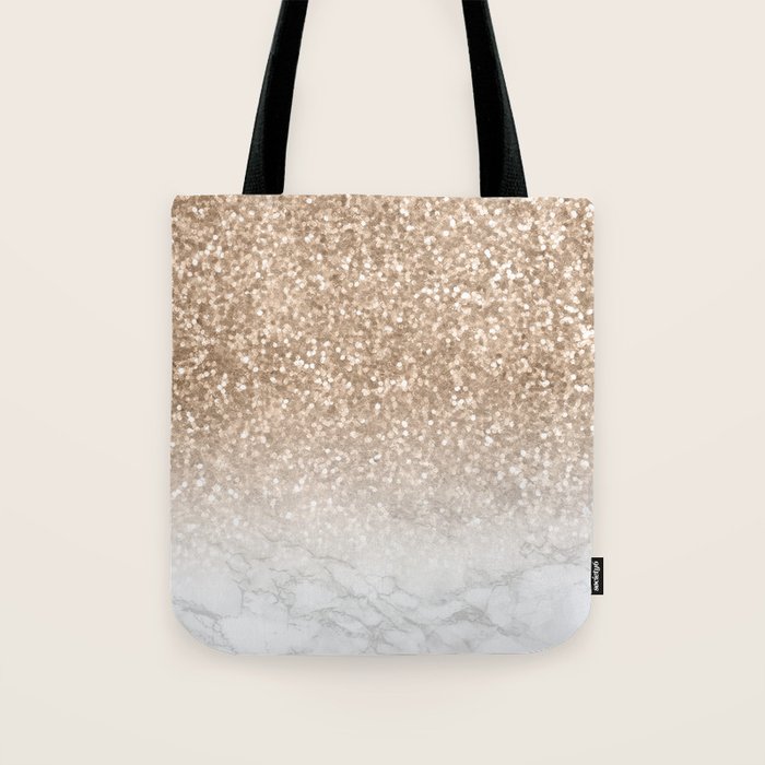 gold glitter handbag
