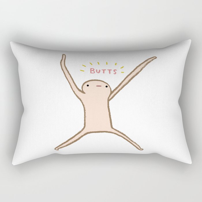 Honest Blob - Butts Rectangular Pillow