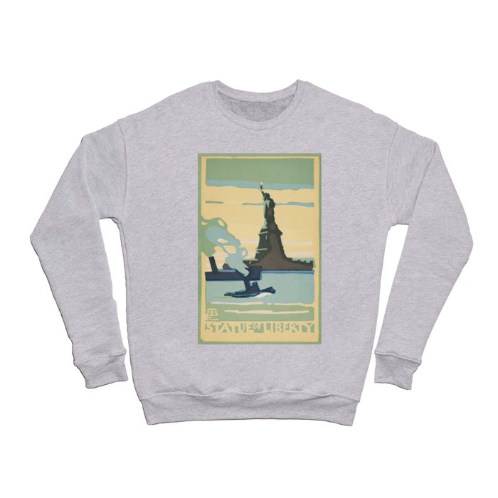 Statue Of Liberty Rachael Robinson Elmer Nyc New York City Art Poster Crewneck Sweatshirt