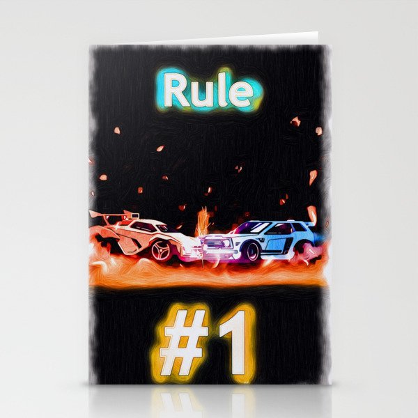 Rocket League Rule number 1 Stationery Cards