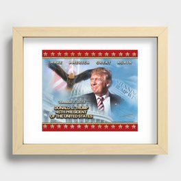 Donald J. Trump 45th President of The United States Recessed Framed Print