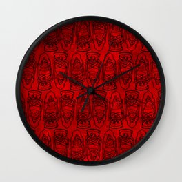 Red Lamp Wall Clock