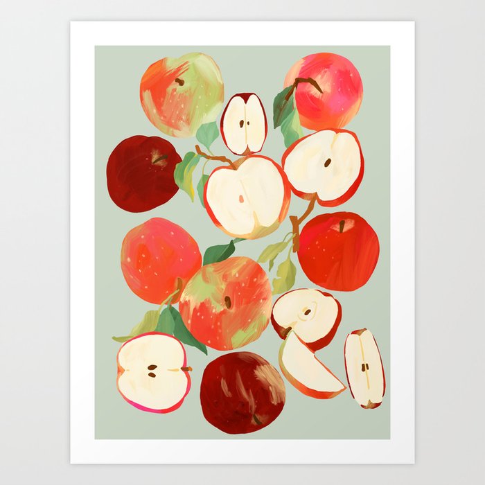 Fresh Apples Art Print