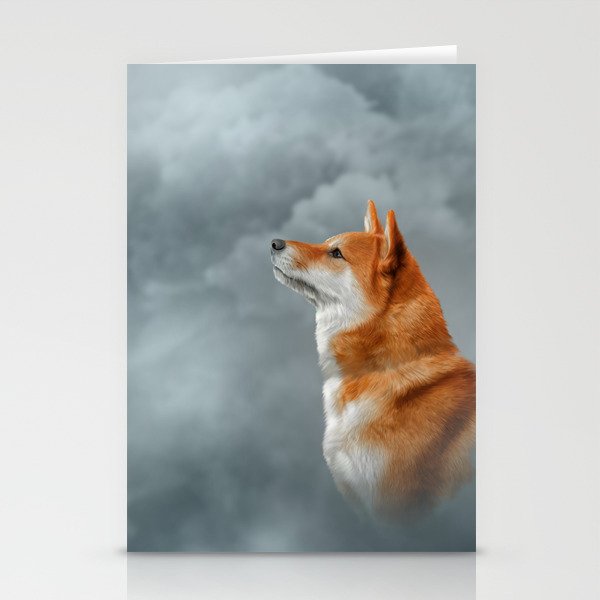 Drawing Japanese Shiba Inu Dog Stationery Cards By Bonidog Society6