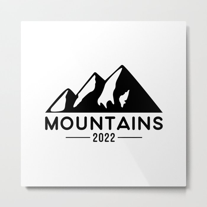 Mountains 2022, Hiking, Climbing. Metal Print