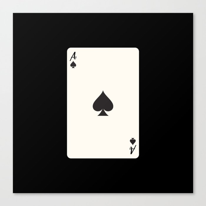 Ace of Spades Card Leinwanddruck Ace of Spades Card Leinwanddruck