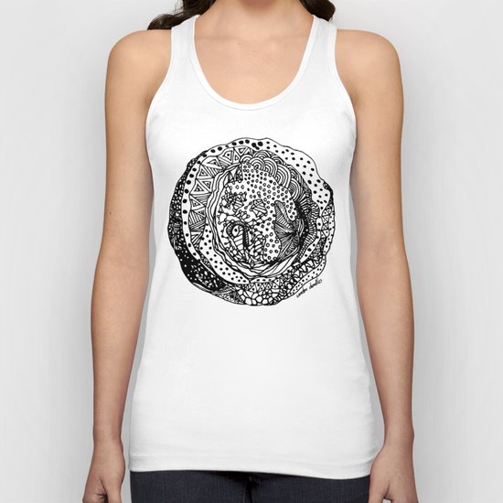 Full Moon Love - BW Unisex Tank Top