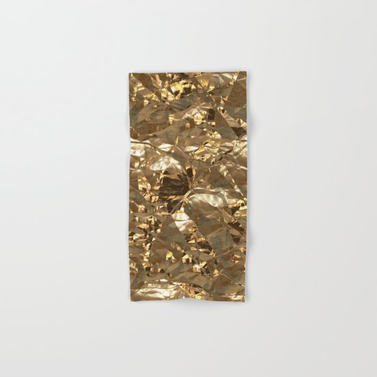 Gold Metal Hand & Bath Towel