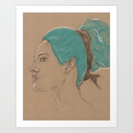 The Look Art Print