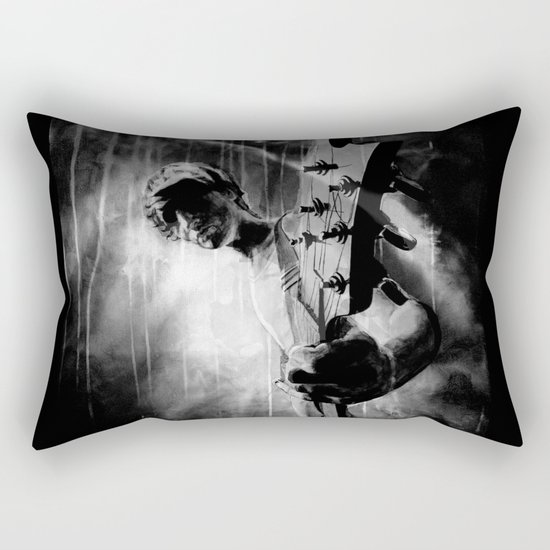 The GUITAR GOD - black version Rectangular Pillow