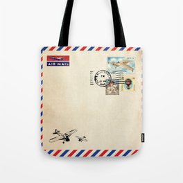 vintage airmail Tote Bag
