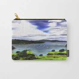 Moturoa Island Carry-All Pouch | Urupukapuka, Whale, Bayofislands, Realism, Digital, Cove, Other, Northland, Okahu, Moturoa 