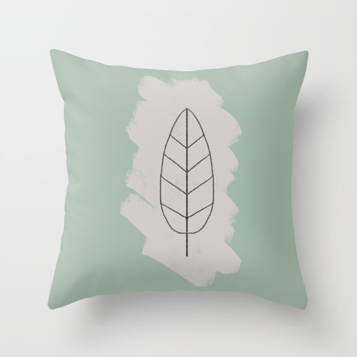 Willow Leaf Throw Pillow