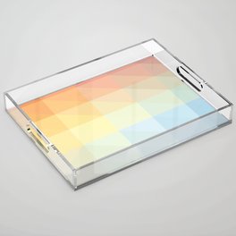 PASTEL PALLET IN RECTANGLES. Acrylic Tray