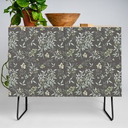 Green Bamboo surface pattern Credenza