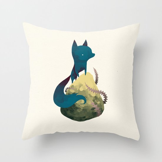 blacko Throw Pillow