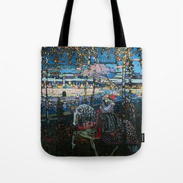 Wassily Kandinsky -  Reitendes Paar (Couple on Horseback) Tote Bag