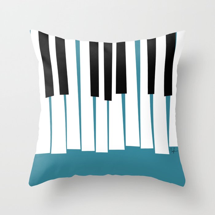 Jazz Piano Throw Pillow
