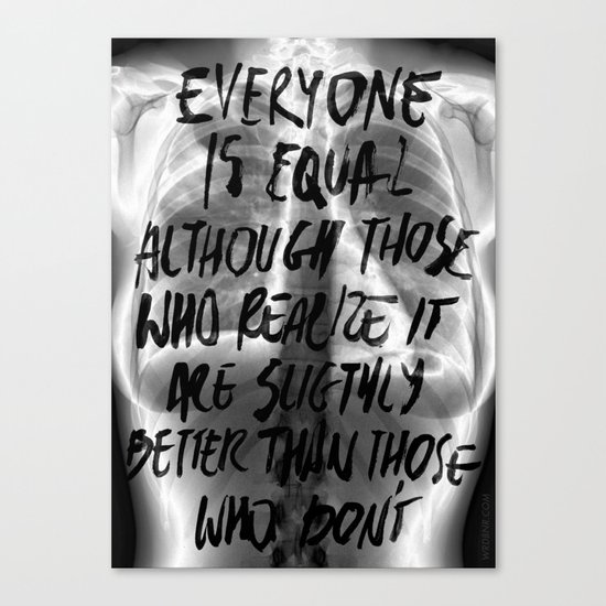 Equal Canvas Print