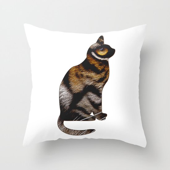 THE TIGER WITHIN Throw Pillow