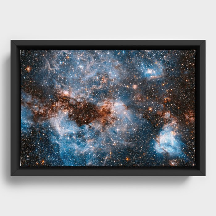 Into The Storm, Galaxy Background, Universe Large Print, Space Wall Art Decor, Deep Space Poster Framed Canvas
