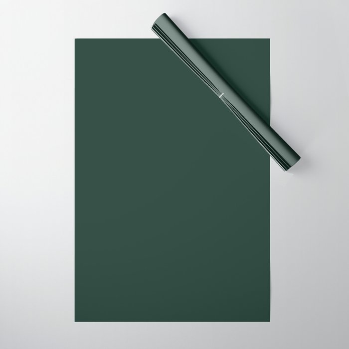 Solid Forest Green Wrapping Paper
