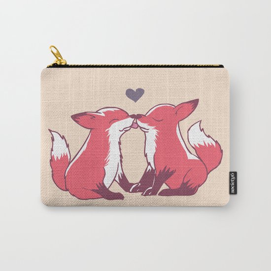 Fox Kisses Carry-All Pouch