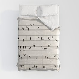 Black Birds Comforter