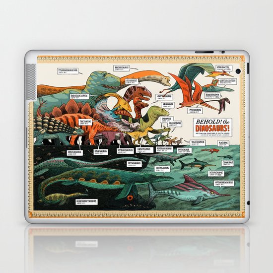 BEHOLD! THE DINOSAURS! Laptop & iPad Skin