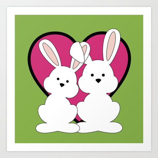 BE MY VALENTINE (love heart) Art Print