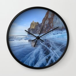 Baikal ice Wall Clock