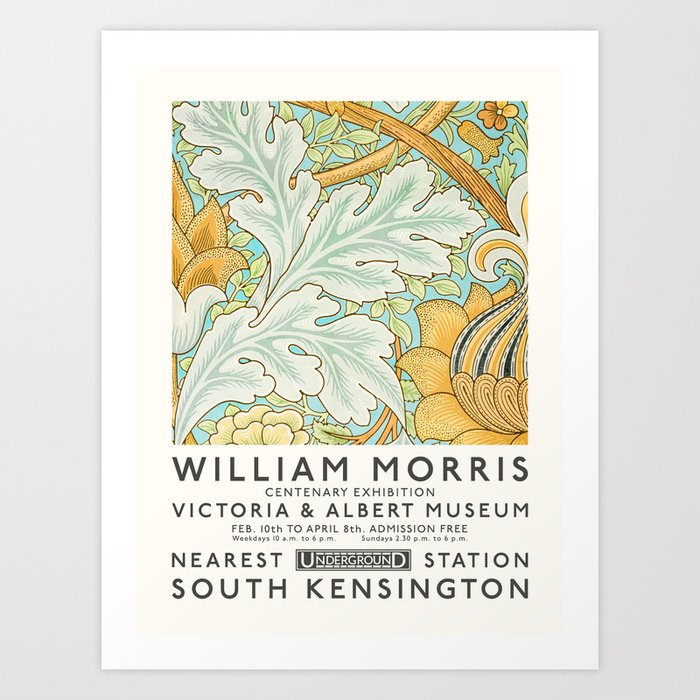 William Morris Art Exhibition Art Print