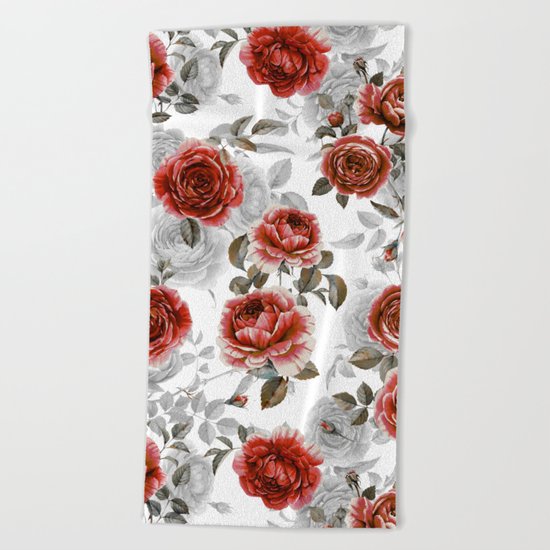 ROSE GARDEN II Beach Towel