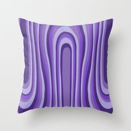 Purple Haze Couture Lignes Throw Pillow