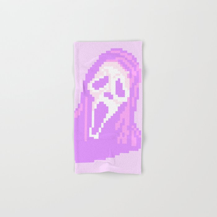 Kawaii Ghostie Pixel Art Hand & Bath Towel