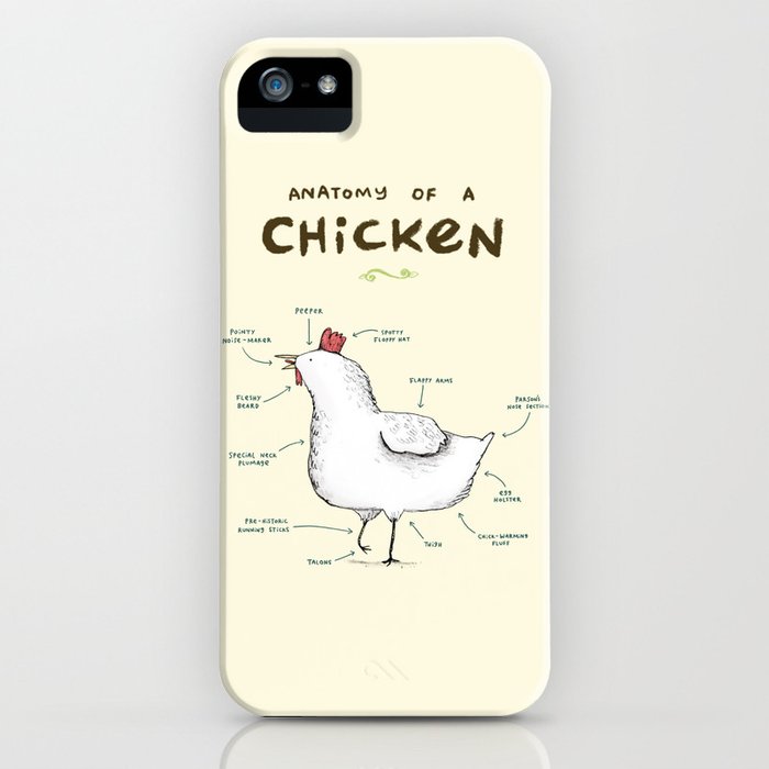 anatomy of a chicken iphone case