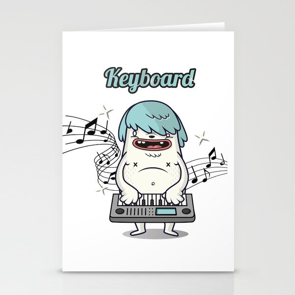 Keyboard lover Stationery Cards