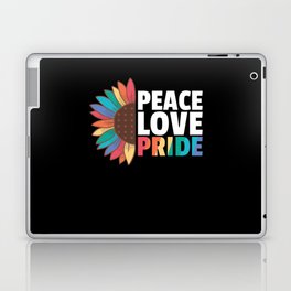 Rainbow Gay Flag Pride Lgbtq Sunflower Laptop Skin