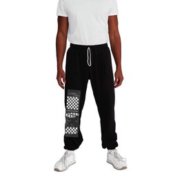 Chess Checkerboard Antique Patent Sweatpants