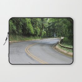 Brazil Photography - Curving Road Going Through The Rain Forest Laptop Sleeve