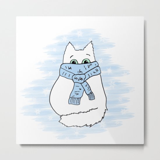 Cartoon cat. Metal Print