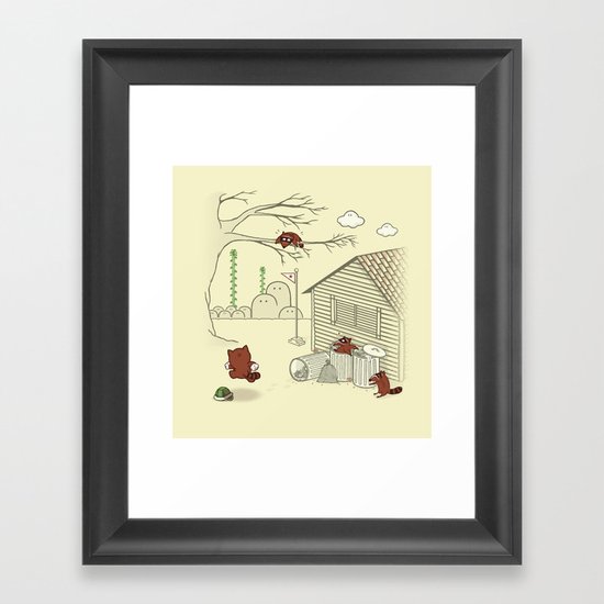 Unexpected Guest Framed Art Print